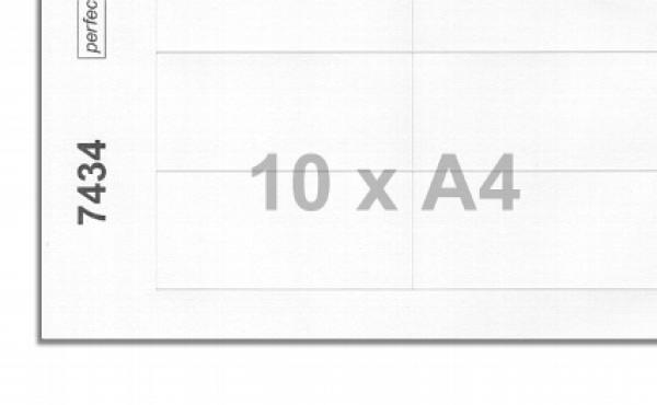 Druckbögen für Namensschild polar® 35